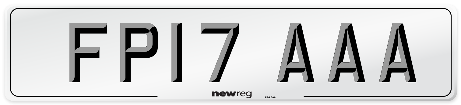 FP17 AAA Number Plate from New Reg
